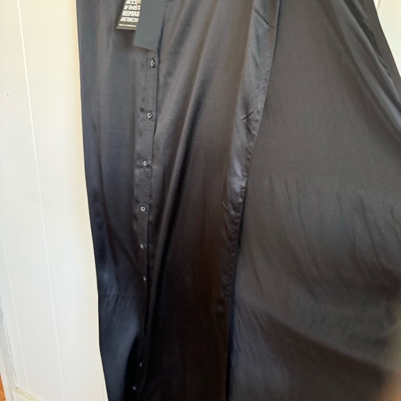 R13 Black Sleeved Blouse Side Open Medium BNWT - Picture 11 of 12